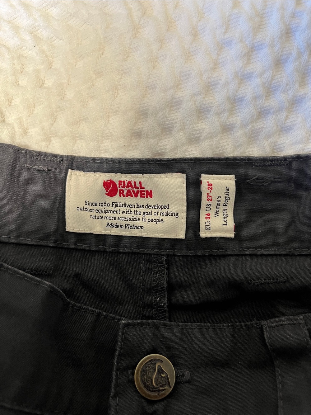 Fjallraven Women’s Two-Tone Gray and Black Cargo Pants - Picture 3 of 3
